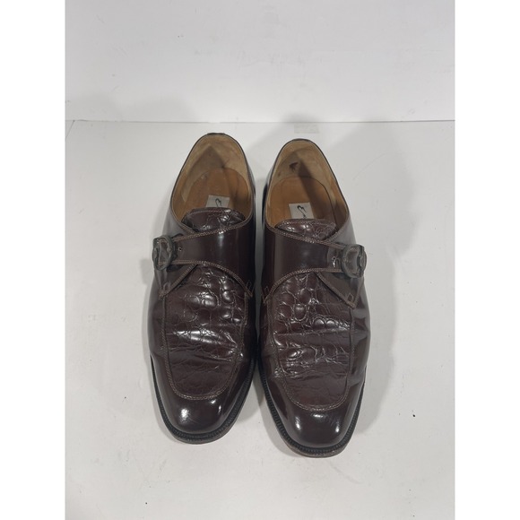 Emilio Bianco Buenos Aires Men Dark Brown Leather Monk Strap Shoe Argentina 10.5 main image 4